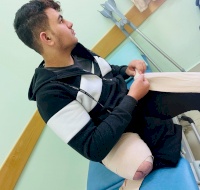 Thaer Continues his Treatment in Gaza
