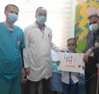 Wael turns six years old on the same day he is done with chemotherapy