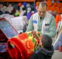 Winter Blanket Distribution For Families