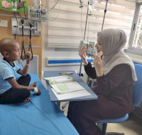 Volunteers Provide Tutoring At The Dr. Musa and Suhaila Nasir Pediatric Cancer Department in Gaza