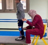 A Brave Young Boy from Gaza City Receives a New Prosthesis