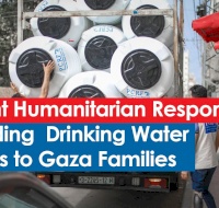 Urgent Humanitarian Response: Providing  Drinking Water Barrels to Gaza Families