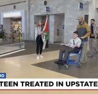 FOX 4 Carolina - Teenager from Gaza injured in airstrike arrives in Greenville for treatment