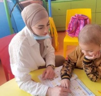 Tutoring at the West Bank Pediatric Cancer Department