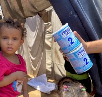 Distribution of Infant Milk and Diapers to Displaced Families in Gaza
