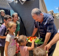 Vegetable Distribution for Displaced Families