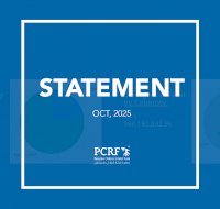 Statement by PCRF's Board of Directors