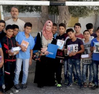 PCRF Distributes School Stationery in Hebron