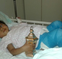 Palestinian Girl Has Surgery in Egypt