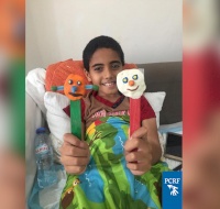 Palestinian Boy Healing from Surgery in Dubai