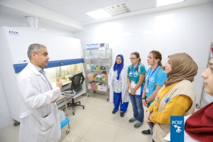 Volunteer American pediatric chemotherapy nurses visited Dr. Musa and Suhaila Nasir Pediatric Cancer Department in Gaza