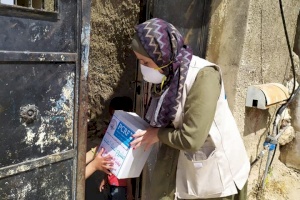 Humanitarian Distribution for Needy People Near Hebron