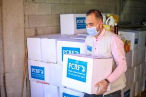 Urgent food distribution in Gaza