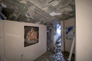 Gaza PCRF office destroyed in an air strike