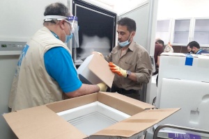 Covid Vaccines for Gaza stored in our cancer Department