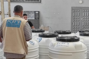 Fresh Water Provided for Families Affected in Last Month's Bombings in Gaza
