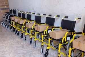 Wheelchair Distribution For Disabled Children In The Gaza Strip