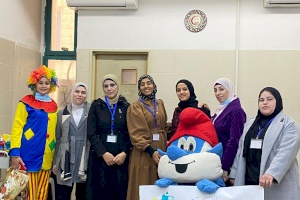 Volunteer Students Visit The Huda Al Masri Pediatric Cancer Department