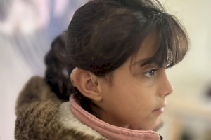 Young Girl with New Hearing Aids in Gaza