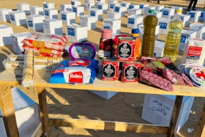 Contents of a Zeit Wa Zaatar Food Parcel