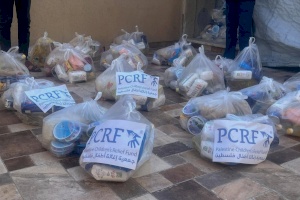 Preparing Food Packages for Distribution in Gaza
