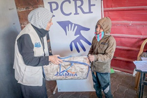 Child with Cancer Receives Winter Blanket for Warmth