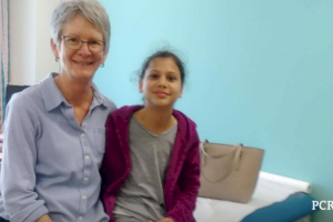 Burned Girl On Her Way Home Following Surgery