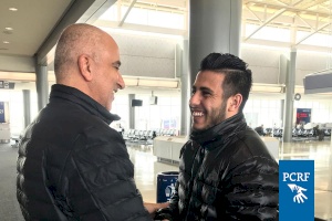 Injured Palestinian Runner Returns Home