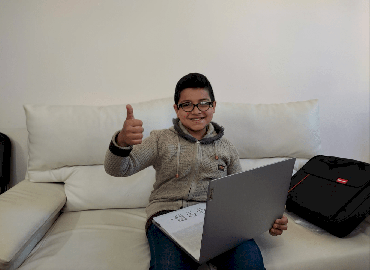 Ten-Year-Old Receives A Laptop Through The Make-A-Wish Program