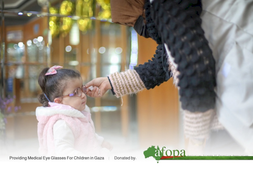 PCRF AND THE AUSTRALIAN FRIENDS OF PALESTINE ASSOCIATION Provide Eyeglasses in Gaza