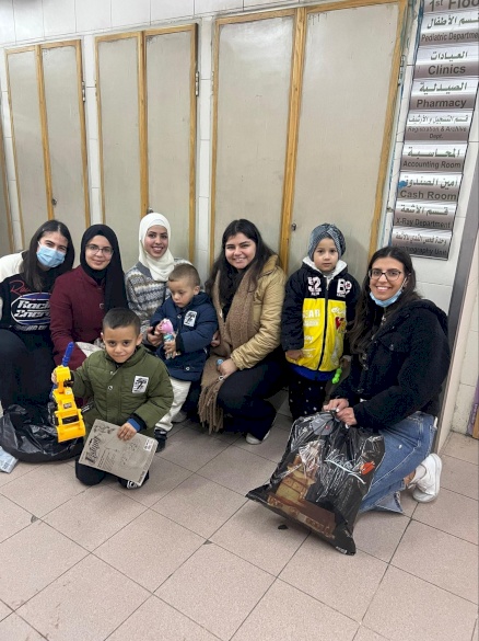University Students Visit The Huda Al Masri Pediatric Cancer Department