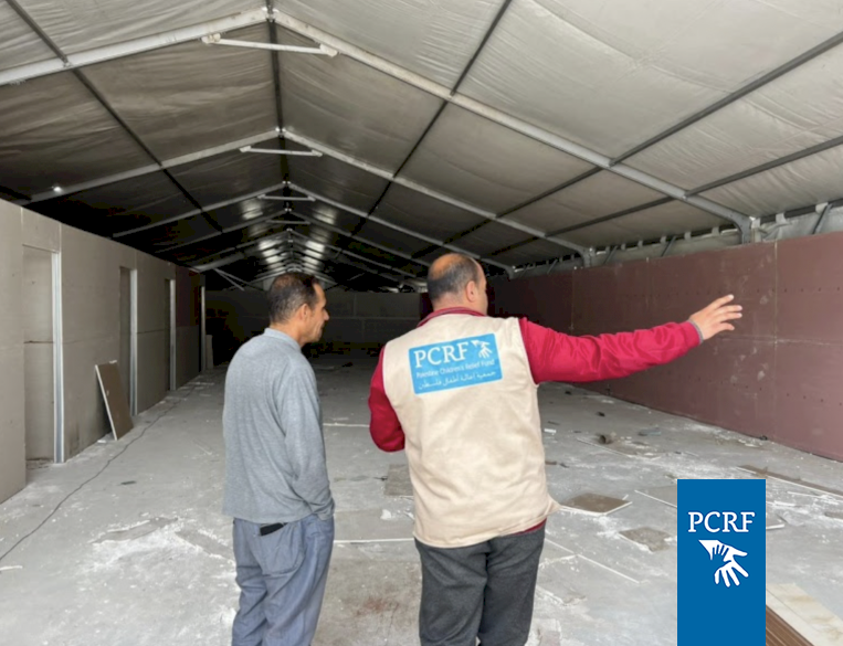 PCRF's Field Hospital in Southern Gaza Nears Completion