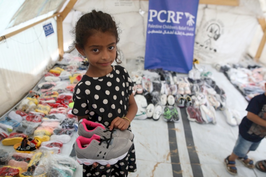 Shoe Distribution for Displaced Children and Families in Gaza