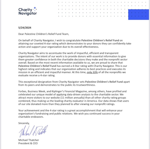 Celebrating Our Newest 4-Star Charity Navigator Rating