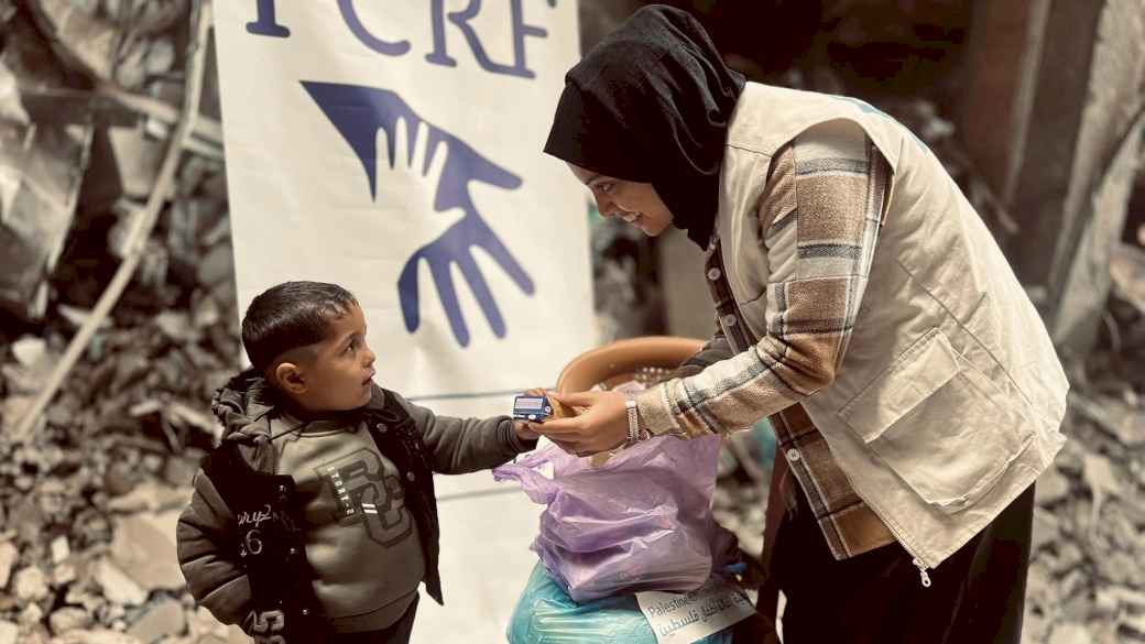 PCRF Distributes Emergency Food Packages to Orphaned Children in Gaza