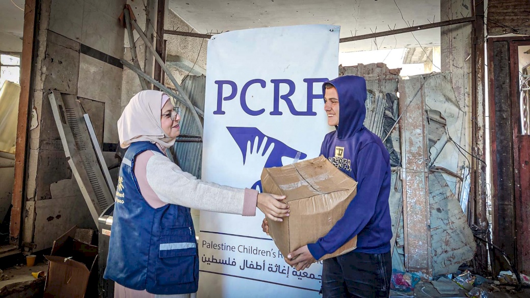 PCRF Distributes Food Packages to Children in Gaza Through Monthly Sponsorship Program