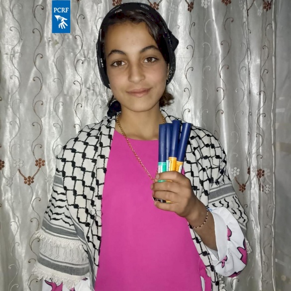 Nagham Receives Life-Saving Insulin Through PCRF’s Monthly Sponsorship Program in Gaza