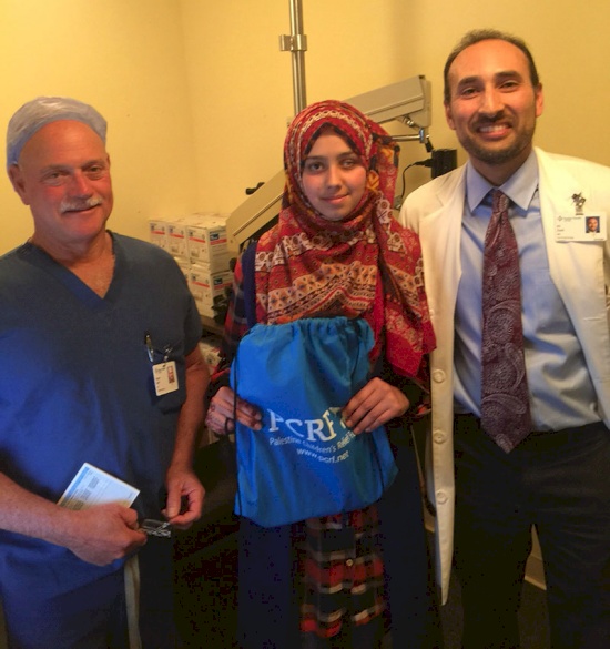 West Bank Girl Begins Ophthalmic Care in Bay Area