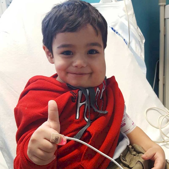 Gaza Boy Recovering from Treatment in Chicago