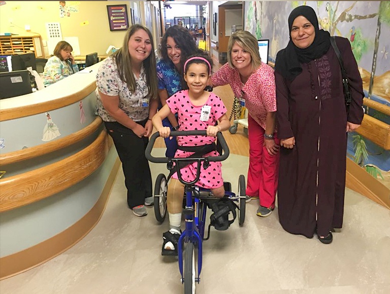 Gaza Girl Finishes Surgery, Starts to Learn to Walk