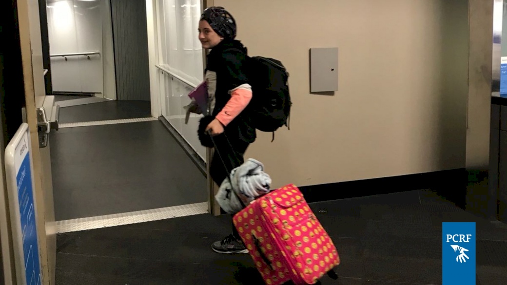 Palestinian Girl Returns Home