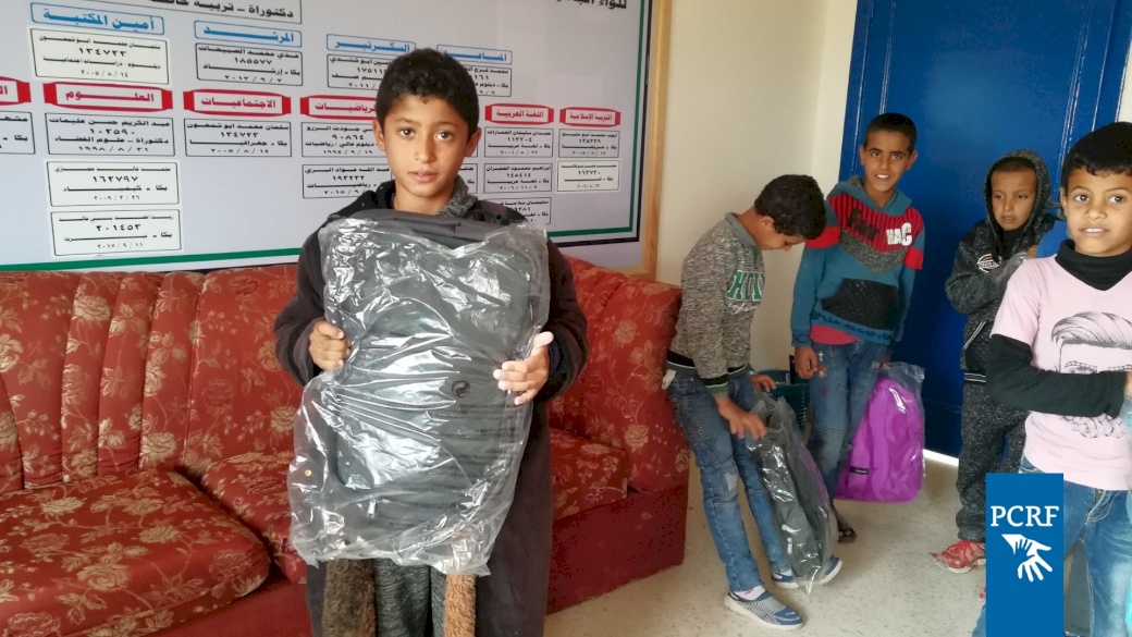 Palestinian Refugee Students Receive Educational Materials