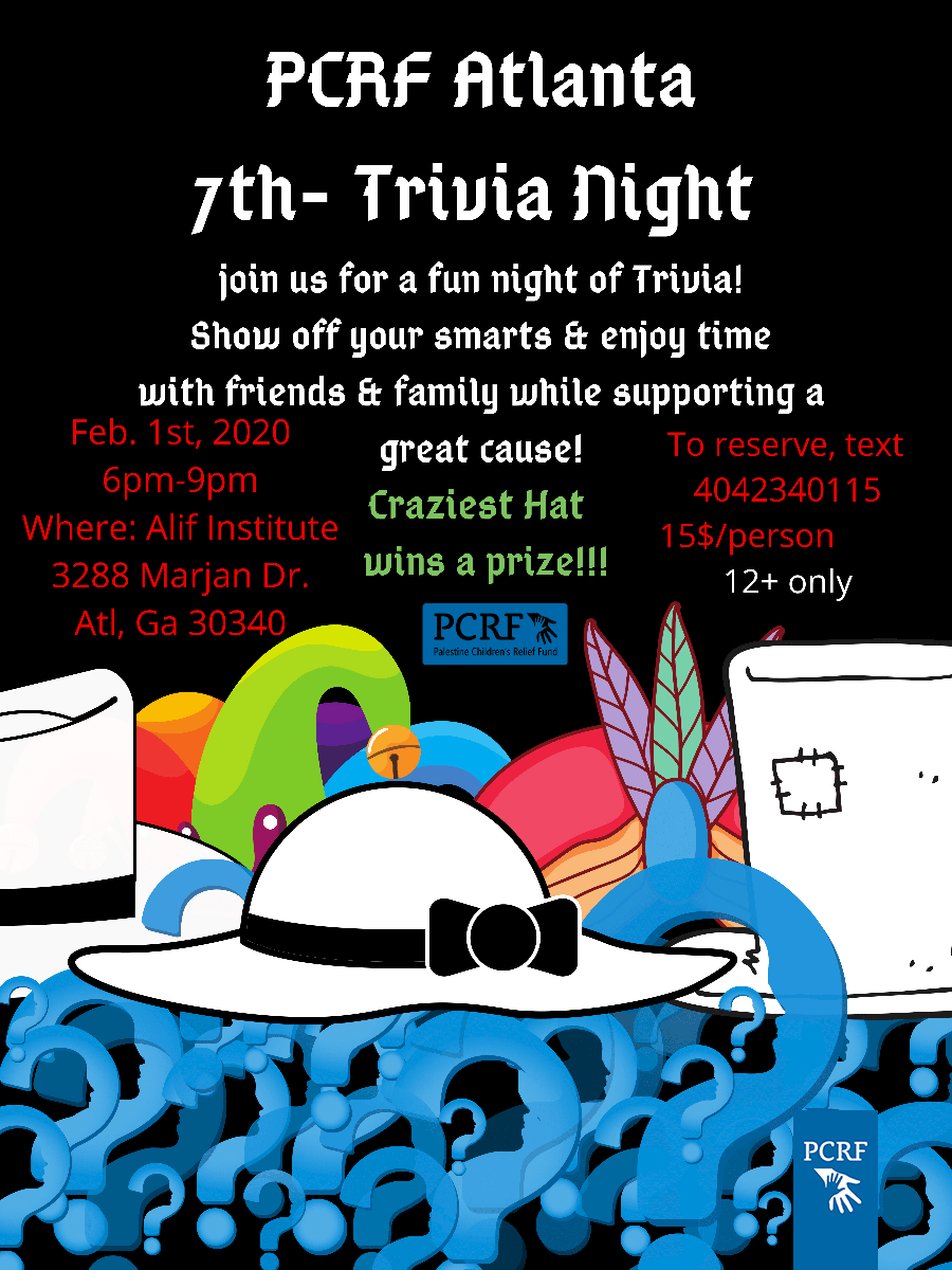 PCRF – ATLANTA 7TH TRIVIA NIGHT