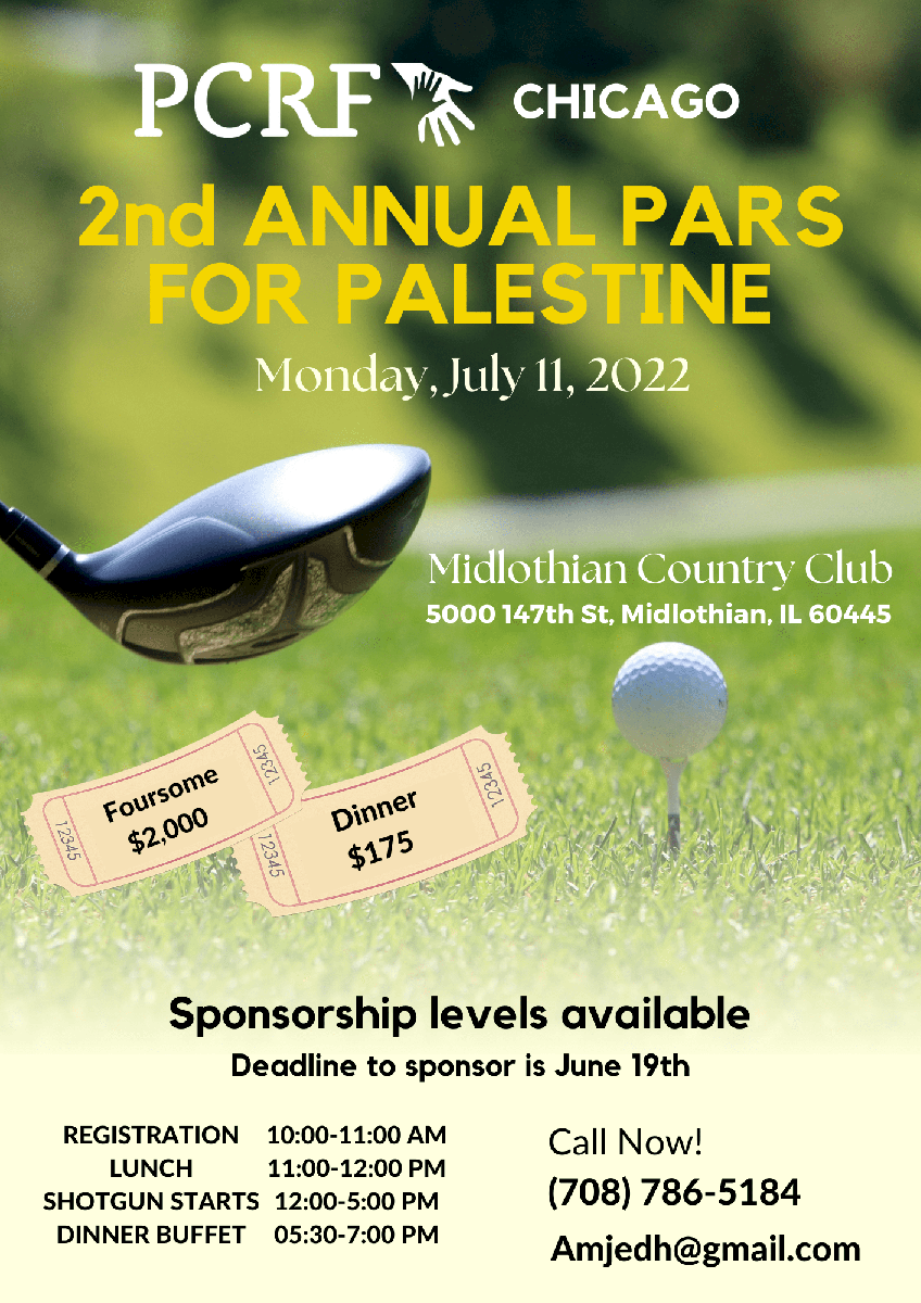 Chicago Pars for Palestine 2nd Annual Golf Benefit 2022