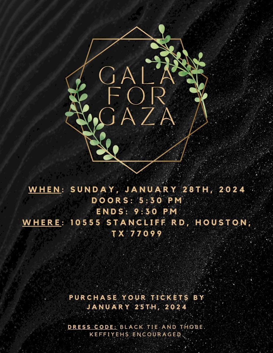 PCRF - Houston Gala for Gaza 2024