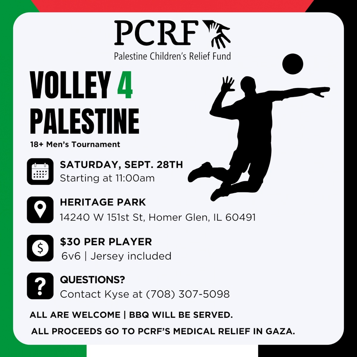 PCRF - Chicago Volley 4 Palestine 2024