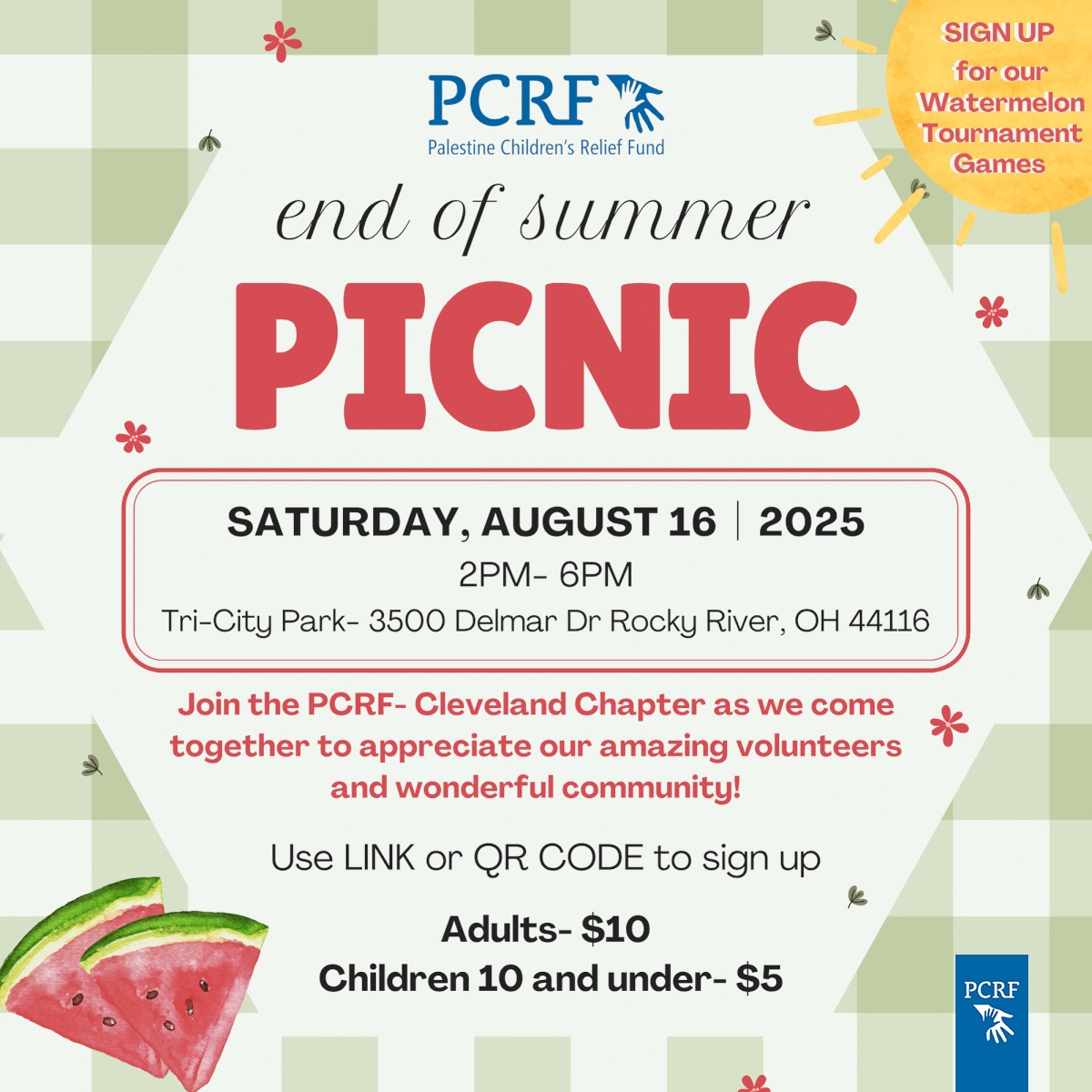 PCRF - Cleveland End-of-Summer Picnic 2025