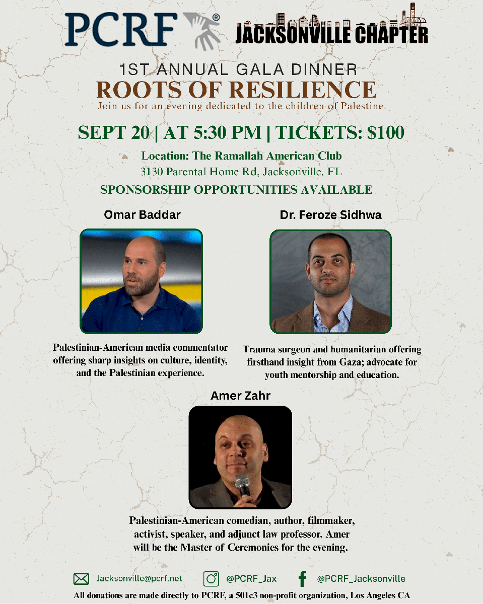 PCRF - Jacksonville 1st Annual Gala Dinner: Roots of Resilience